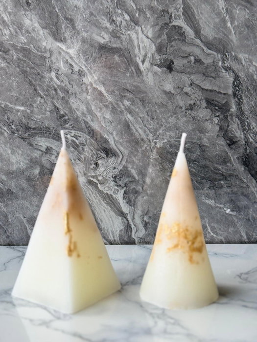 Aberto Design Glamour Candle 16M Set de Velas Blanco